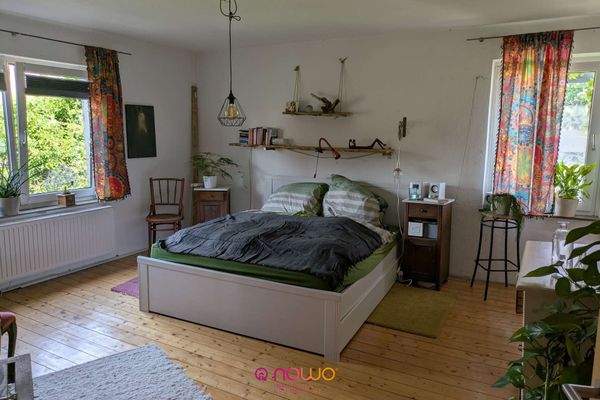 Blick in das Schlafzimmer