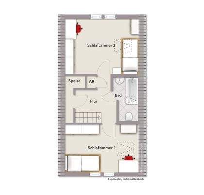 Haus mitte DG möbliert