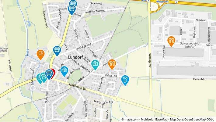 Geolyzer Kartenausschnitt