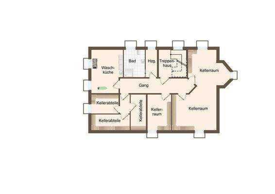 Kellergeschoss Gebäude
