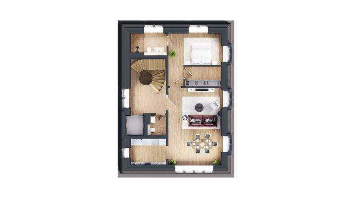 Grundriss Dachgeschoss Whg. 5