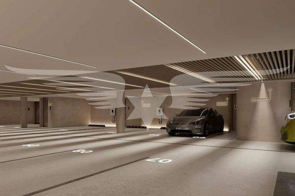 Visualisierte Tiefgarage