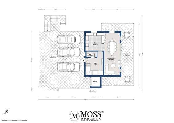 Grundriss obere Ebene 