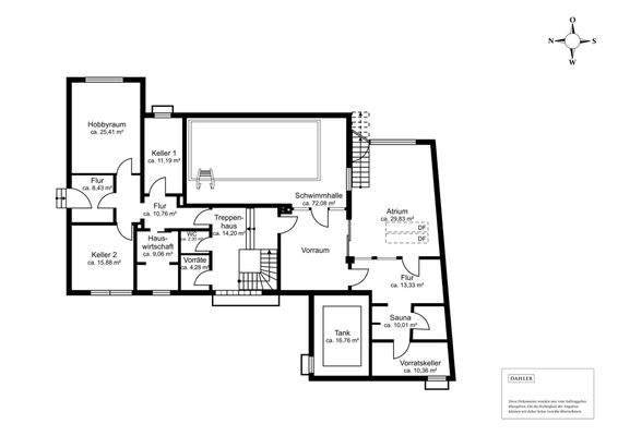 Untergeschoss - souterrian ähnlich