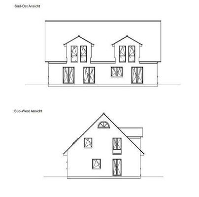Süd-Ost-&amp; Süd-West Ansicht - Beispiel