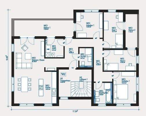 allkauf Grundriss-Apartment  Penthouse W OG
