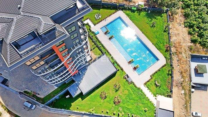 Sea View Apartments in a Hotel Concept Project in Alanya