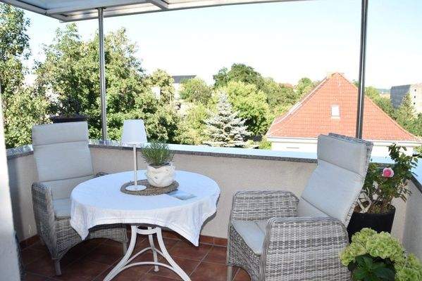 Aussicht vom Balkon OG