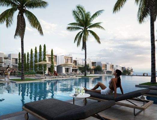 Sea View Apartments with Pool in North Cyprus Girne