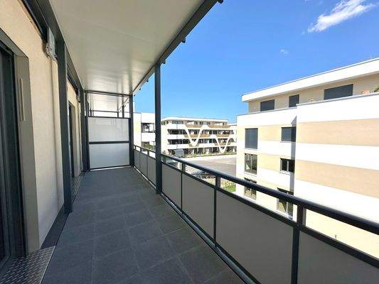 Moderner Balkonblick