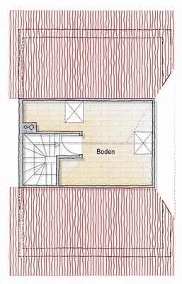 Raumaufteilung Spitzboden