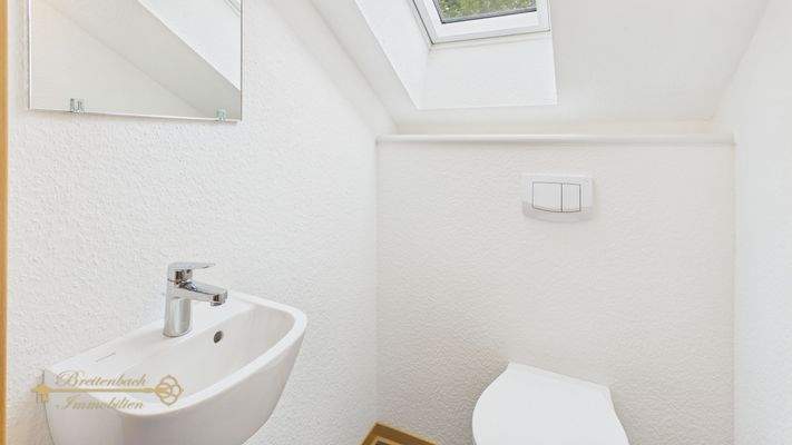 WC im Dachgeschoss