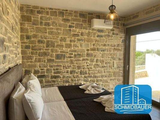 Kreta, Pitsidia: Villa mit Blick auf den Strand von Komos zu verkaufen