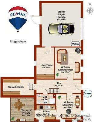 Grundrissplan Erdgeschoß (EG) PSc-0635