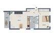 Unverbindlicher 2D Grundriss der Wohnung