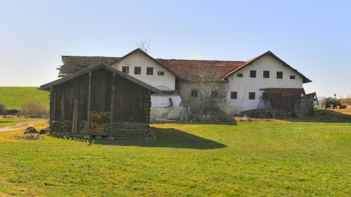 Blick zur Hofstelle