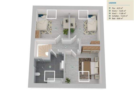 WE 2 Grundriss Obergeschoss