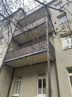 Hofansicht Balkone