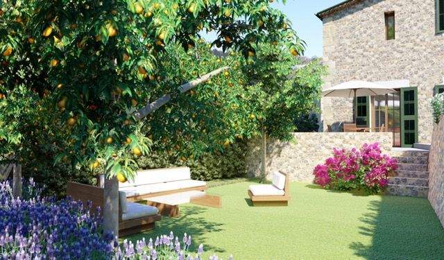 Neubau-Reihenhaus mit Bergblick zum Verkauf in Fornalutx, Mallorca