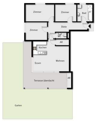 Grundriss ohne Maßstab