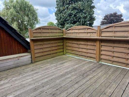 Geschütze Dachterrasse