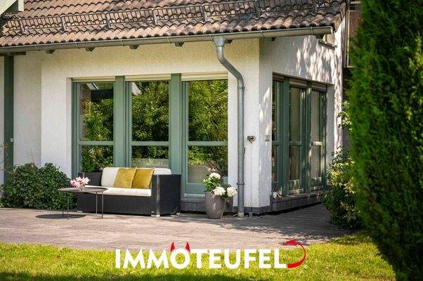 direkter Zugang über das Wohnzimmer