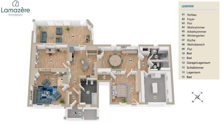 Grundriss Wohnung EG