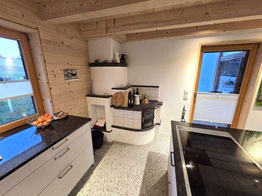 Holzofen in der Küche