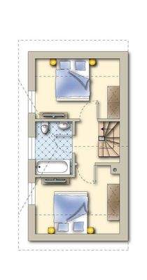 Grundriss Obergeschoss Haus 2