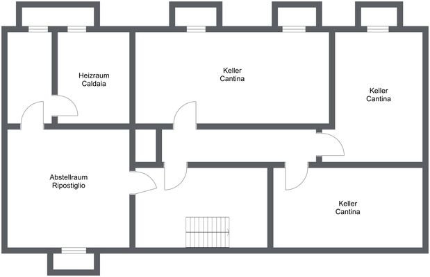 Pauls Haus UG - 1. Etage - 2D Floor Plan