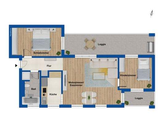 Grundriss 2. Obergeschoss