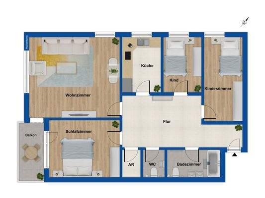 Grundriss 2. Obergeschoss