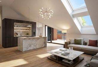 KI_Forty A03_Wohnzimmer_Kueche