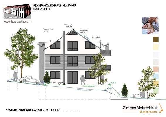 20220505_MFH Nussdorf_BA1 Ost_Ansicht NordWest