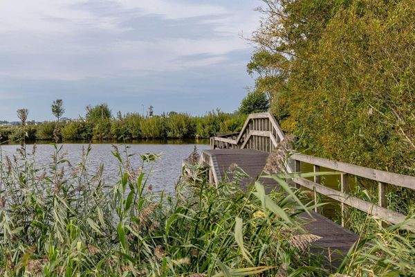 2 kleine Seen vor dem Park