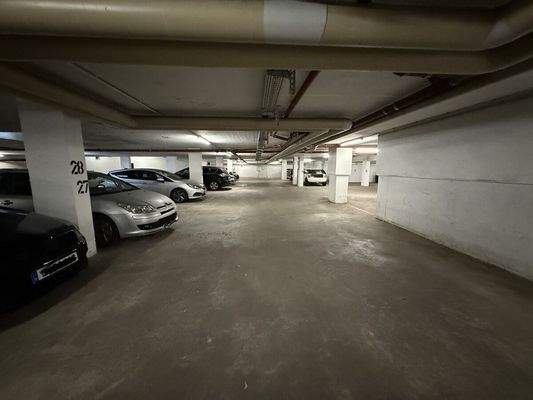 Blick Tiefgarage