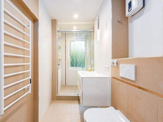 Tageslichtbad mit WC und Dusche