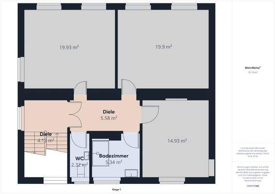 Grundriss 1. Obergeschoss