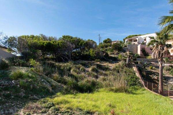 Blick auf das Grundstück