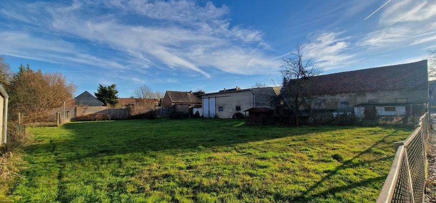 Blick auf das Grundstück