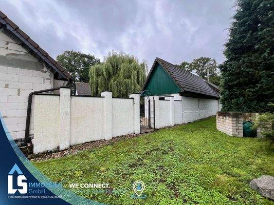 Trennung zwischen Innenhof und Garten