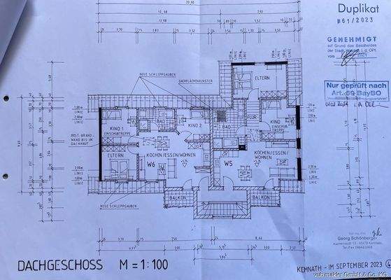Planung nach Sanierung Grundriss DG