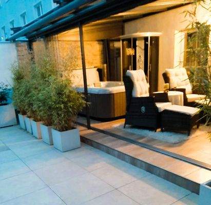 Wellnessoase auf der Dachterrasse