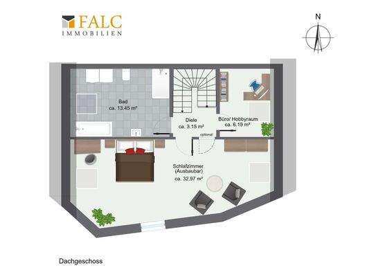 Grundriss Dachgeschoss