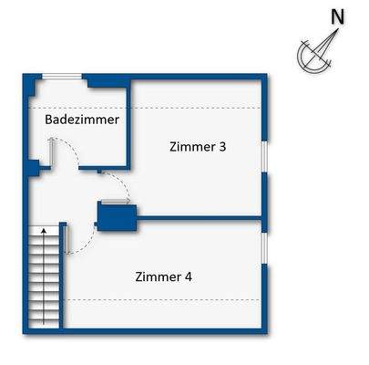 Grundrissskizze Dachgeschoss