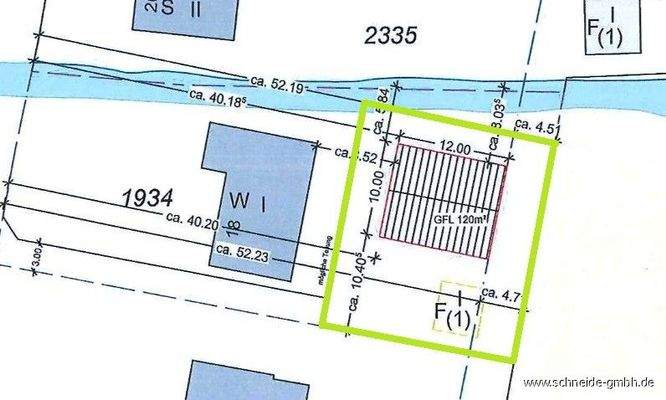 Lageplan Vorbescheid