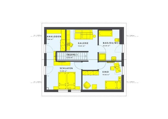 Gestaltungsbeispiel Grundriss DG (2)