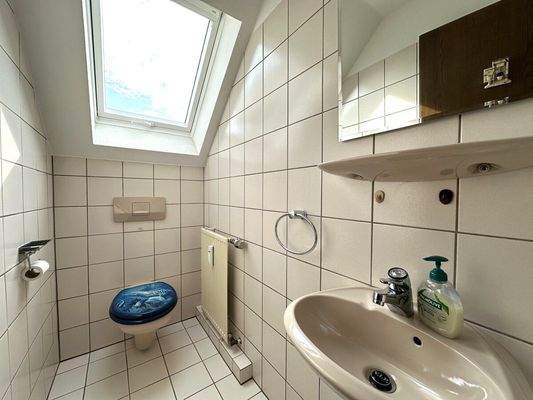 ...nebenan direkt das Gäste-WC