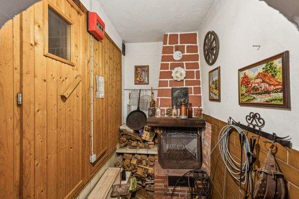 Sauna und Kamin