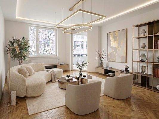 Wohnzimmer visualisiert